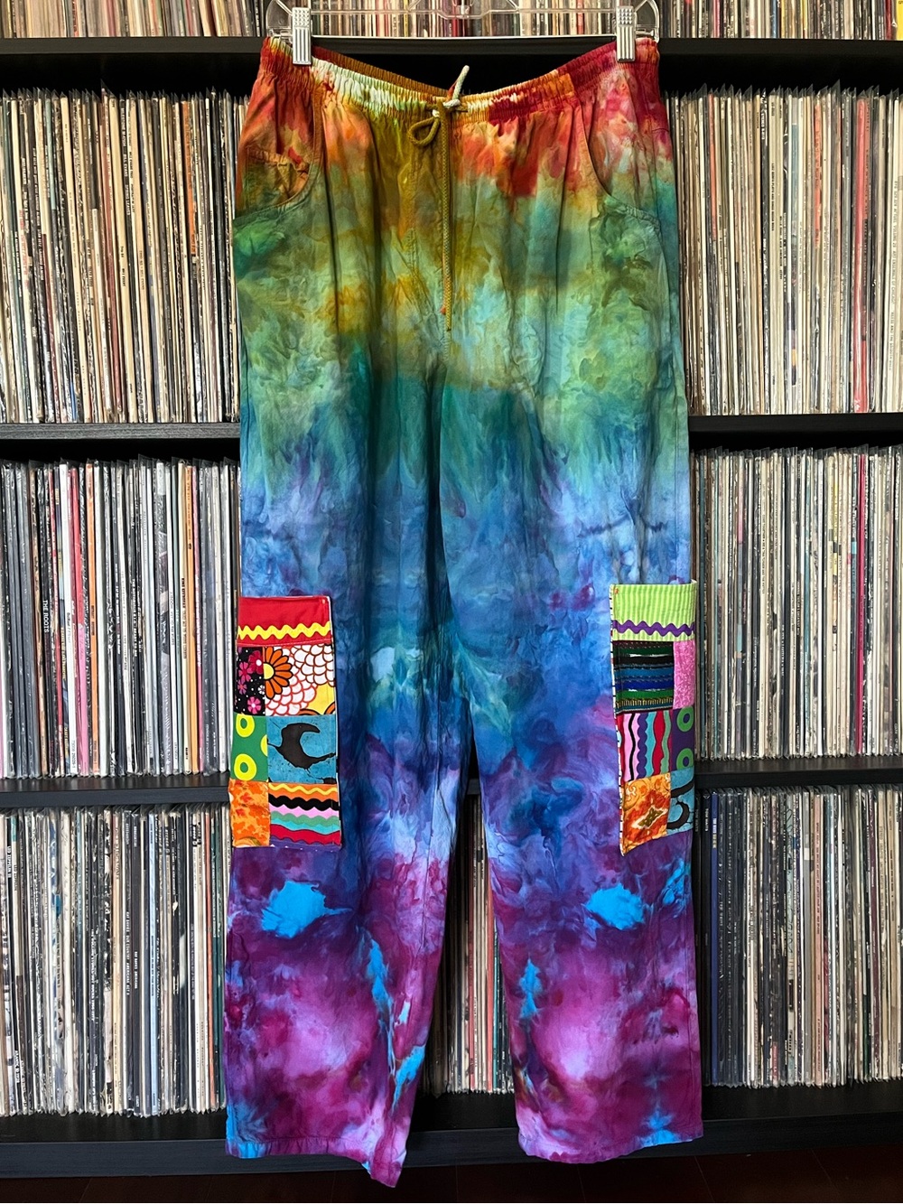 Upcycled Ice Dyed Chaos pockets patchwork PHISH summer tour shakedown YEMSG